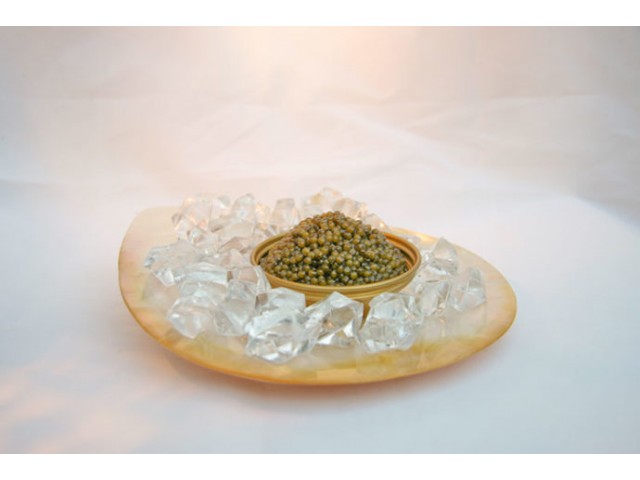 Caviar bowl made of real mother-of-pearl