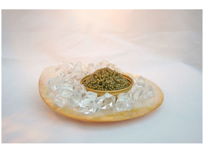 Caviar bowl made of real mother-of-pearl